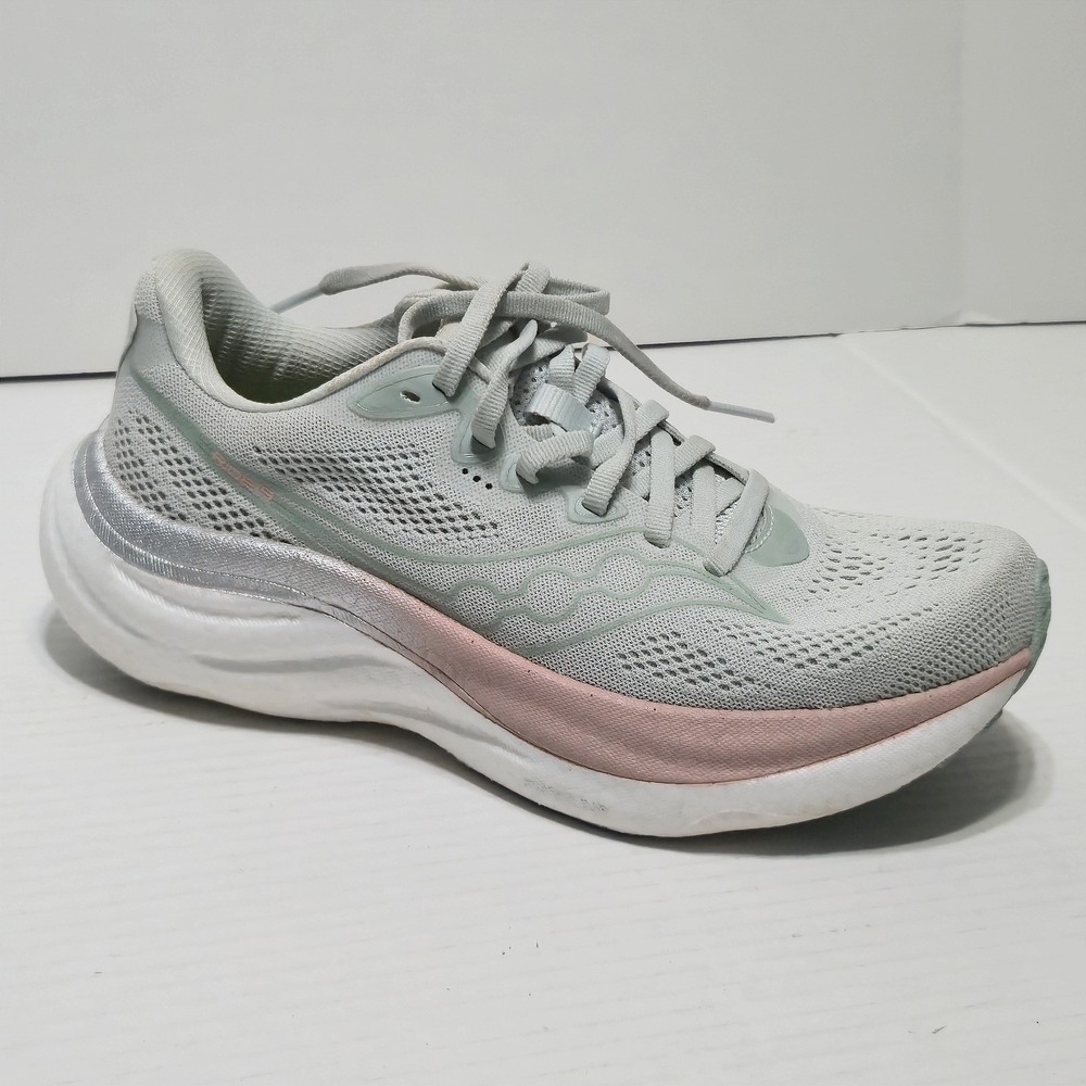 Saucony Ride 19 Women's Running Shoes Mist Cameo Pink S11055-128 Size 7‎ Neutral